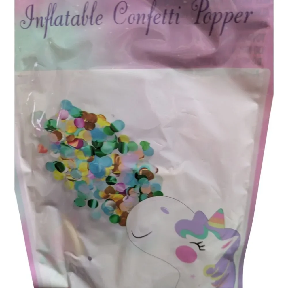 Unicorn Party Decoration Bundle – Banner, Glasses, Confetti, Table Cover & More